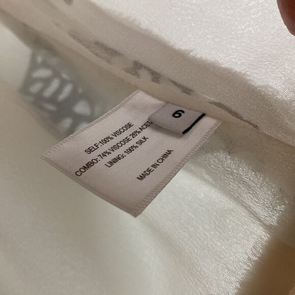 Proenza Schouler Sleeveless Ikebana Print Peplum Dress, 6, perfect condition. - Picture 7 of 7